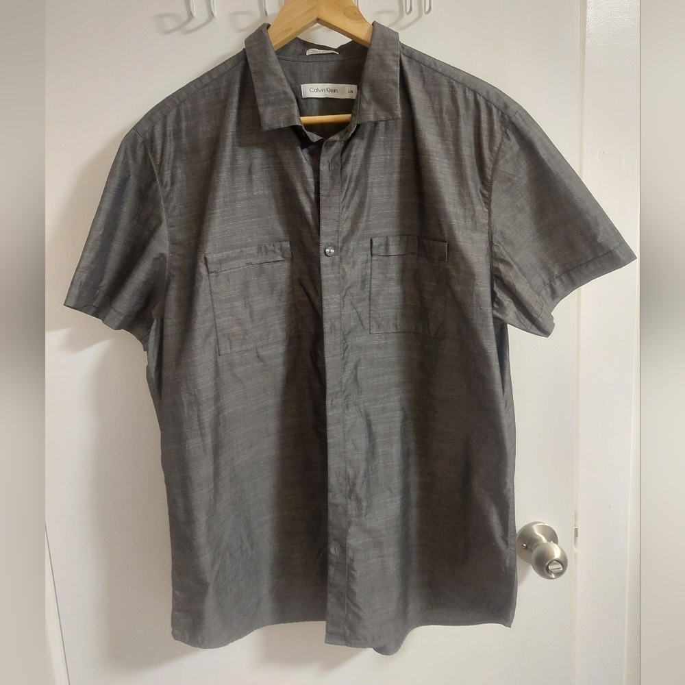 Calvin Klein Charcoal Button Down Shirt